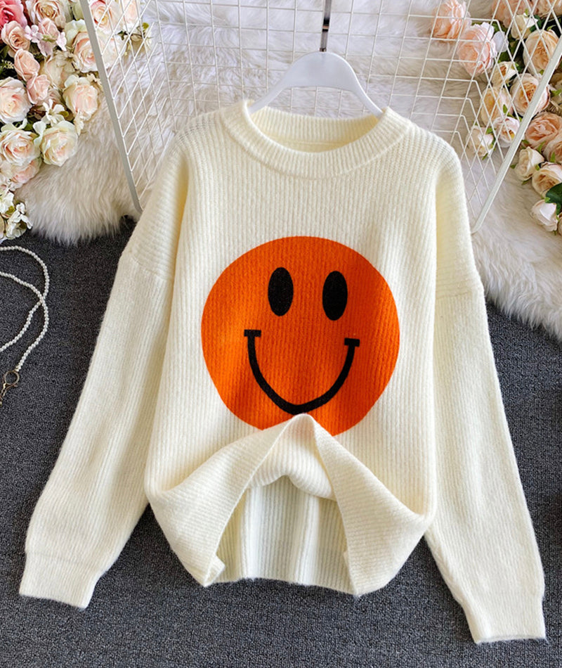 Süßer Smiley-Pullover 057