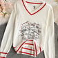Sweater long sleeve multilingual "I love you" sweater  091