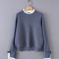 Sweater simple long sleeve sweater  065