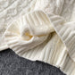 Süßer Langarmpullover mit V-Ausschnitt 104