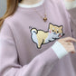Cute cat long sleeve sweater  094