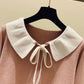 Sweet long-sleeved knitted sweater  102