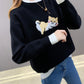 Cute cat long sleeve sweater  094