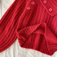 Sweater cute v neck long sleeve sweater  103