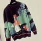 Pullover lockerer Langarmpullover 085