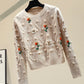 Cute round neck long sleeve sweater  073
