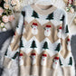 Sweater cute Christmas pattern sweater  059