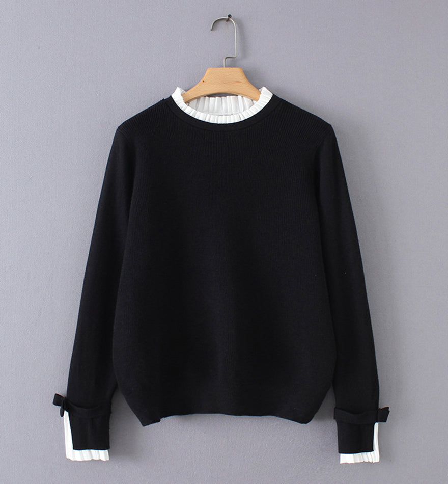 Sweater simple long sleeve sweater  065