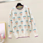 Lovely loose strawberry sweater  051