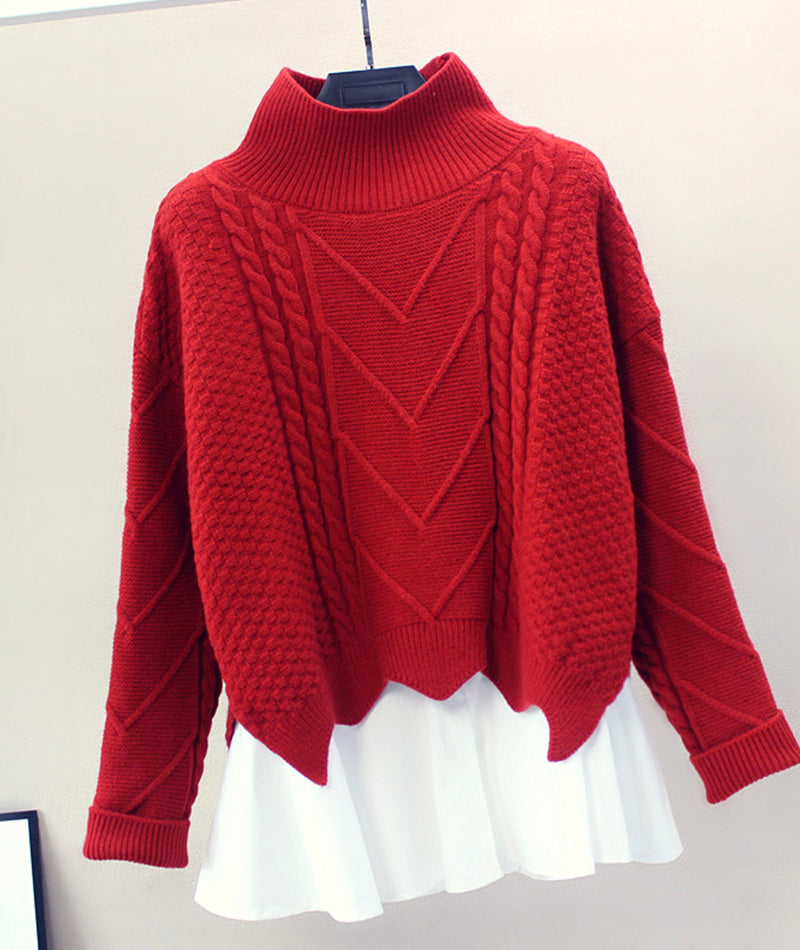 Pull élégant en deux pièces 080