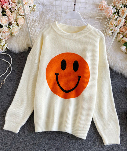 Süßer Smiley-Pullover 057