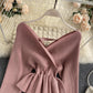 Stylish v neck long sleeve tops  045