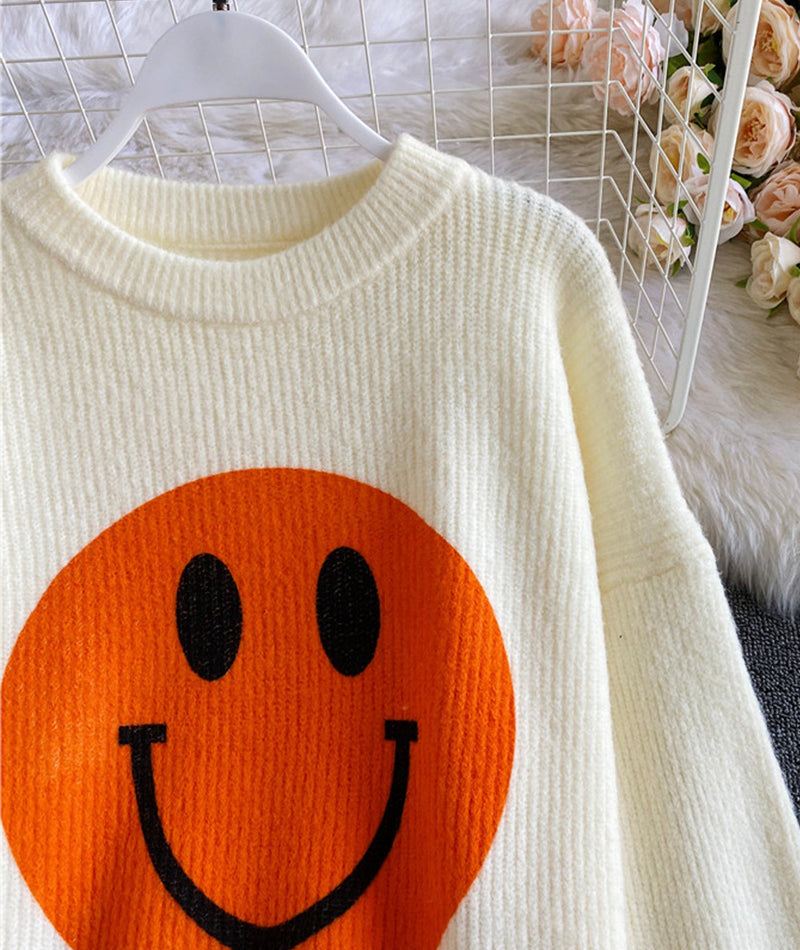 Süßer Smiley-Pullover 057