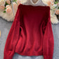 Stylish long sleeve sweater high neck sweater  053