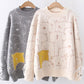 Cute round neck long sleeve sweater  066