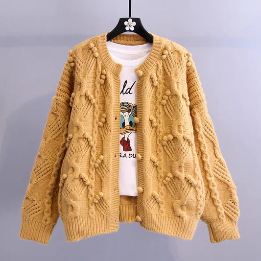 Retro-Strickpullover mit langen Ärmeln 014
