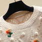 Cute round neck long sleeve sweater  073