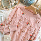 Cute round neck long sleeve sweater  073
