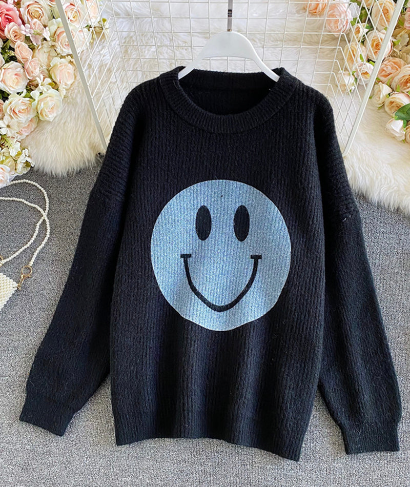 Süßer Smiley-Pullover 057