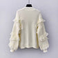 Cute cardigan lace long sleeve sweater  015