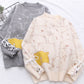 Cute round neck long sleeve sweater  066