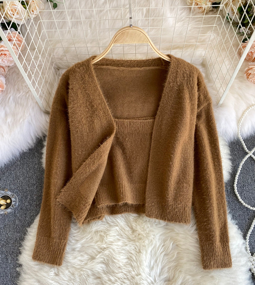 Pullover stylischer zweiteiliger Pullover 055
