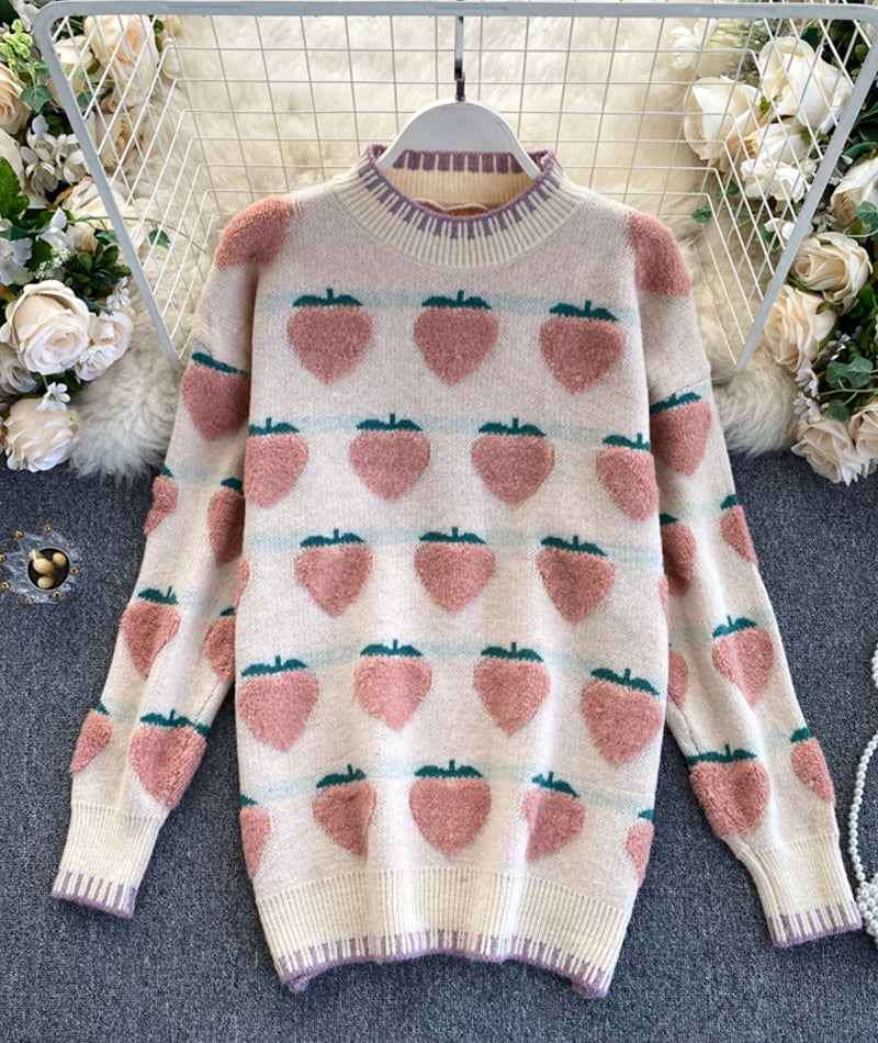 Sweet strawberry sweater  076