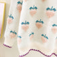 Lovely loose strawberry sweater  051