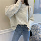 Stylish long-sleeved sweater  035