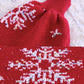 Cute snowflake long sleeve round neck sweater  029