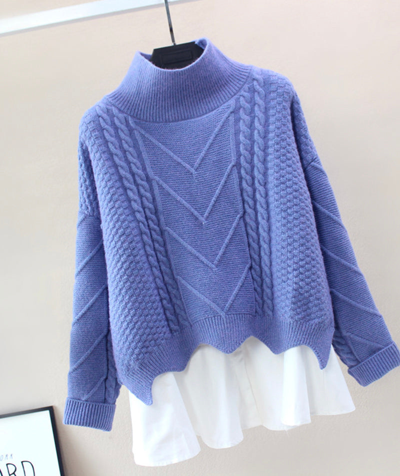 Pull élégant en deux pièces 080