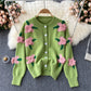 Cute Cardigan Long Sleeve Sweater 003