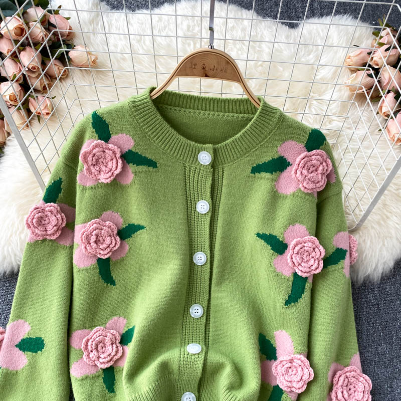 Cute Cardigan Long Sleeve Sweater 003