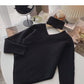 Slim design V-neck hanging neck temperament top fashion  6180