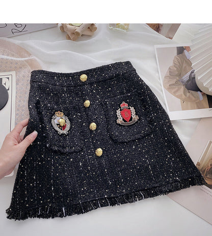 New high waist fashionable retro personalized Hip Wrap Skirt  5568