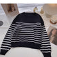 Langarm-Pullover mit Rundhalsausschnitt 6526