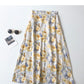 Women's Korean literary minority high waist A-shaped skirt  5692