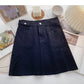 Fashion Hong Kong style leisure Retro High Waist Skirt  5487