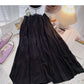 Hong Kong style solid color pleated skirt  5778