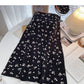 Design im koreanischen Stil, schlankes Temperament, Rock in A-Linie, hohe Taille, elastisch 5768