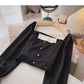 French leaky collarbone Square Neck Shirt  6415