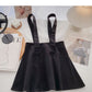 Woolen skirt high waist A-line umbrella skirt 5376