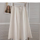 Hong Kong style high waist medium length A-shaped umbrella skirt  5830