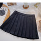 New Korean age reducing college style high waist A-line skirt  5380
