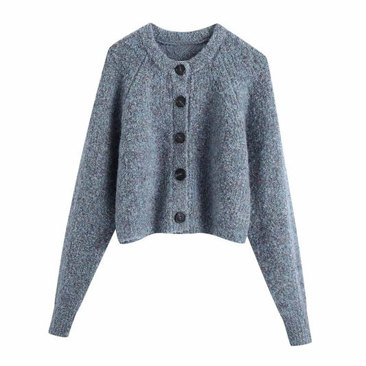 Manteau pull décontracté à simple boutonnage de style étranger rétro 7218