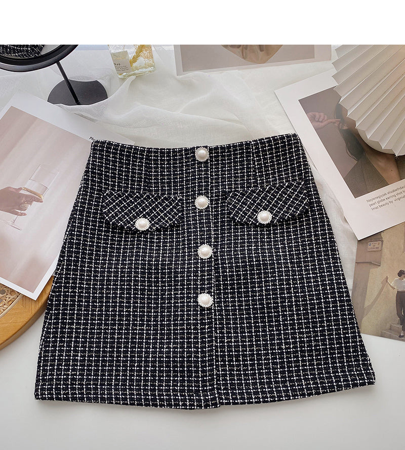 Korean style small fragrance skirt  5615