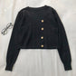 Slim single breasted long sleeved sweater for women  6528