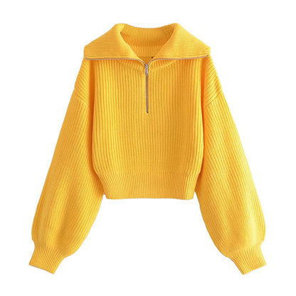 Vielseitiger Half Zip High Leader Pullover 7342