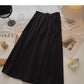 Retro High Waist slim A-line skirt  5781