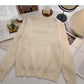 Einfaches Obermaterial der koreanischen Version mit dünnem, warmem, einfarbigem, langärmligem Oberteil 5961